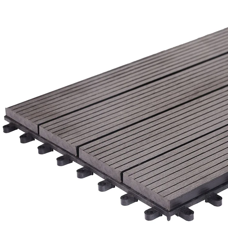 Interlocking Wpc Deck Tile Outdoor Composite Wood Wpc Deck Diy Interlocking Floor For Porch Terrace Garden