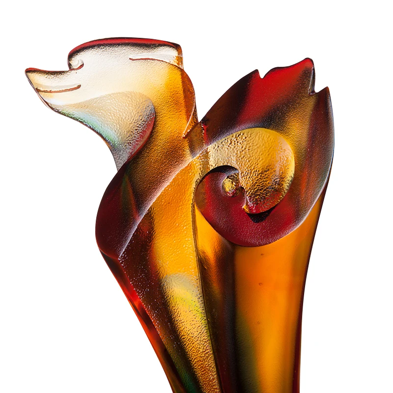 Jadevertu liuli Vicennial Leader award trophy for Twentieth 20th Anniversary trophy custom