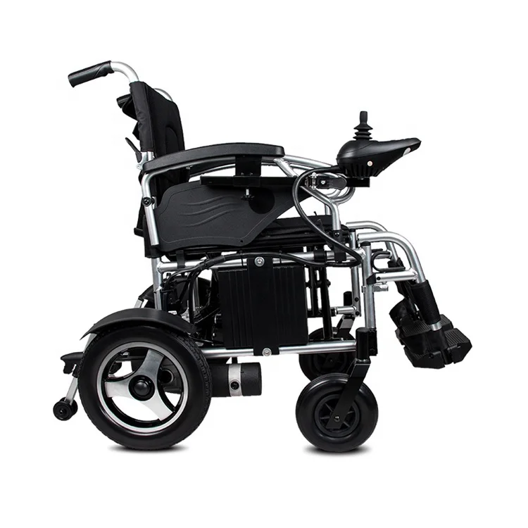 
High quality durable pu tire powerful dual motor medical foldable manual electric wheelchair for disabled people 
