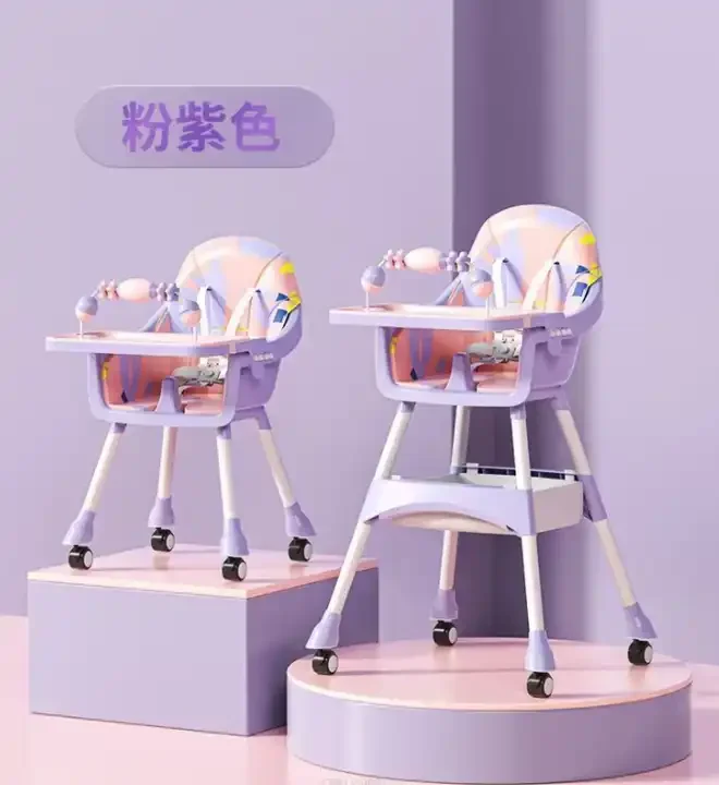 baby High Leg Feeding Chair With Safety Belt Adjustable  Baby High Chair Baby Feeding Chair