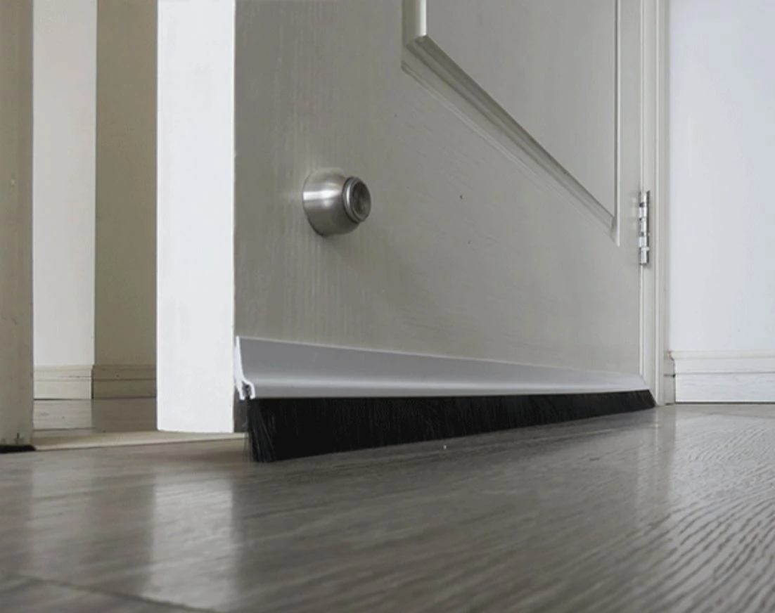 Weatherstrip Dustproof Wooden Door Bottom Sealing Strip Brush Sweep Sliding Door Weather Strip Brush
