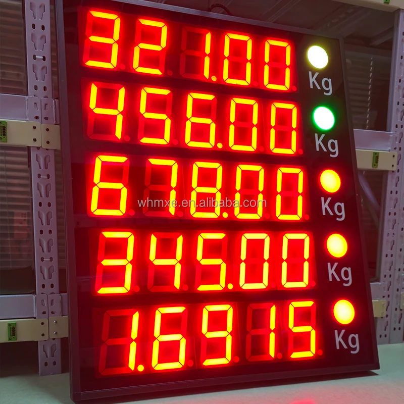 3-inch 5-digit High Precision Digital Weighing Instrument Large LED Weight Display RS232 Industrial Scale Indicator