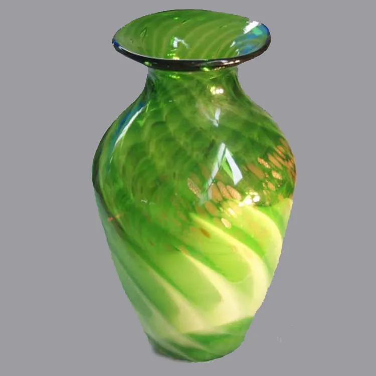 Handiwork hand made blown murano glass vase