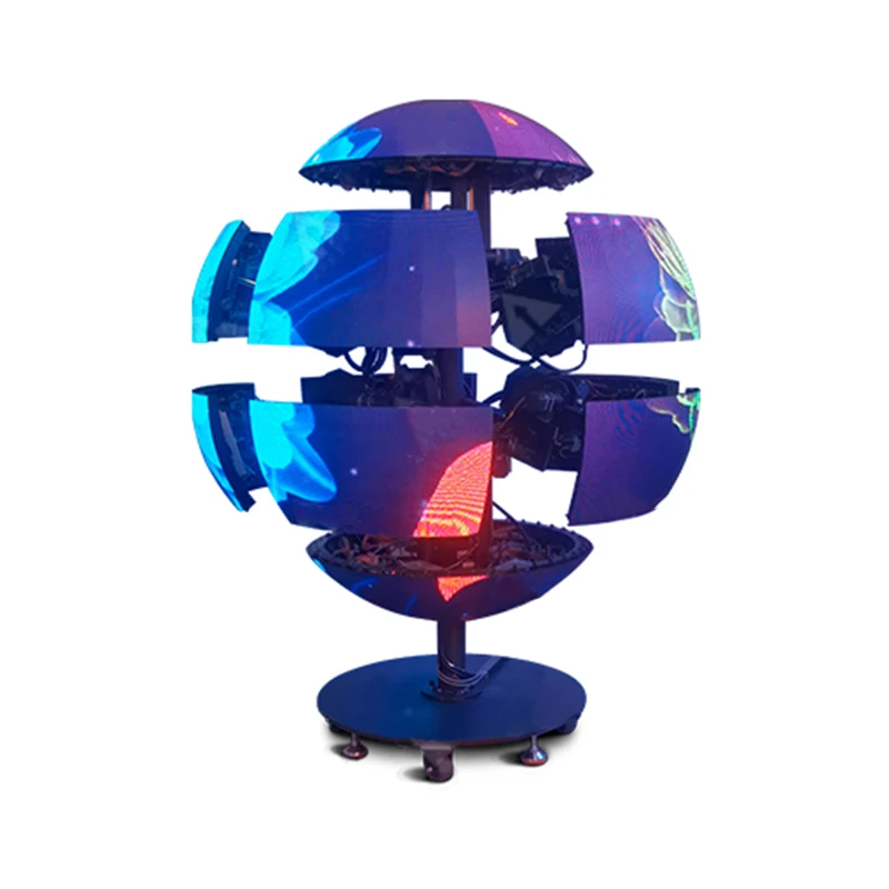 Indoor outdoor P1.5 P1.8 P2 P2.5 P3 P4 advertising round led ball module spherical flexible led screen price sphere led display