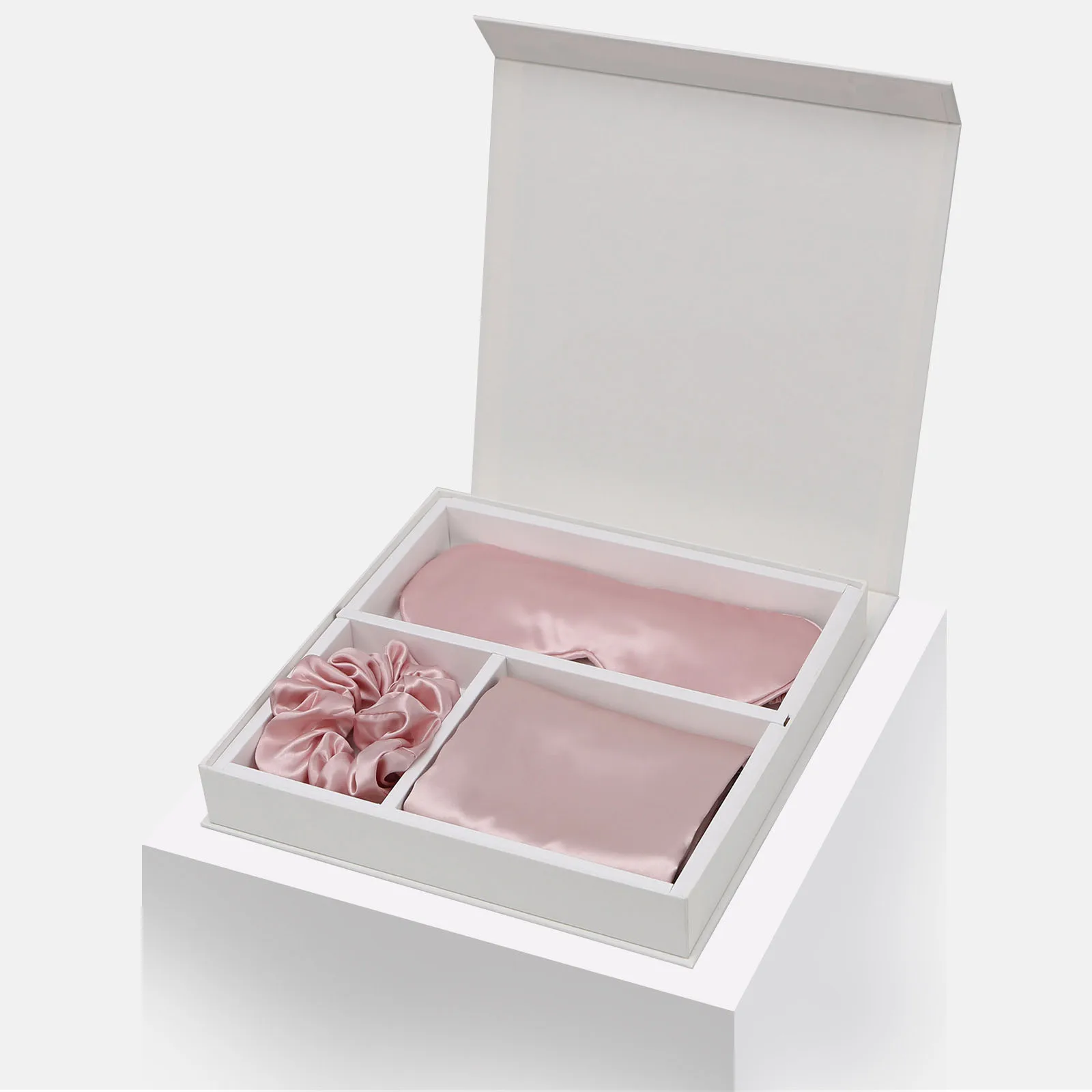 Hot Sales Sleeping Eye Mask And Scrunchie Gift Set Silk Mulberry Pillowcase Eye Mask Set For Gift