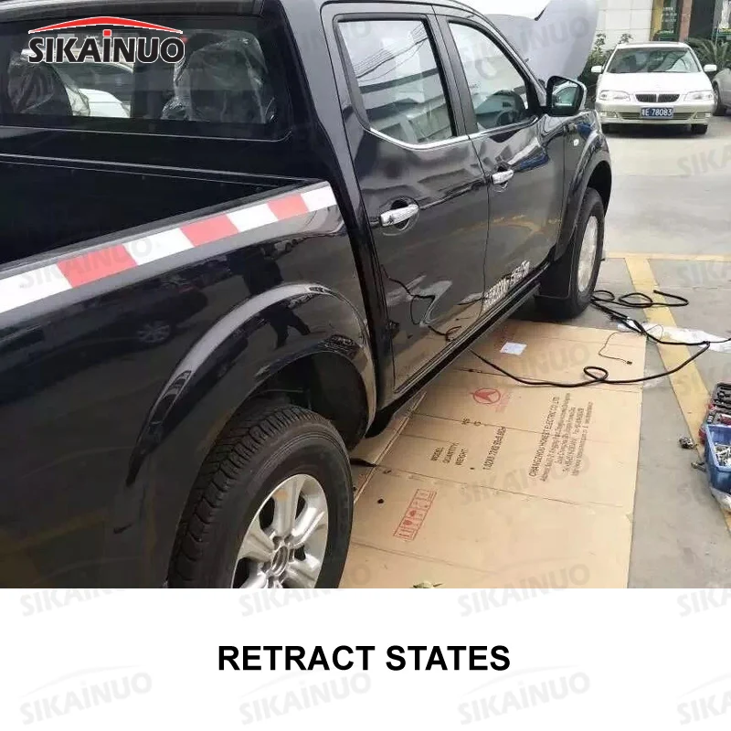 Navara extend powerstep retractable side board np300 electric side step automatic foot pedals