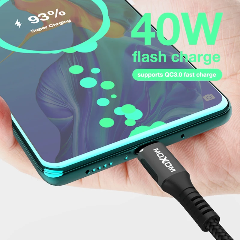 SuperCharge USB C Cable 5A For HuaWei Mate 20 Original P20 Cables Type A to Type C USB Data Super Quick Charge Cable