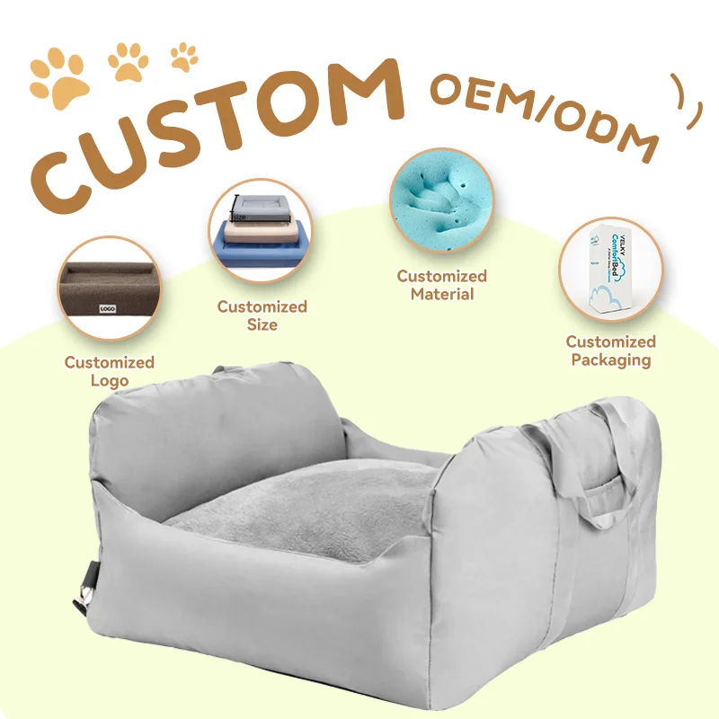 Wholesale Luxury Dog Car Seat Pet sofa Bag Travel Carrier Bed Washable cover Small Medium Pets dog car seat cushion