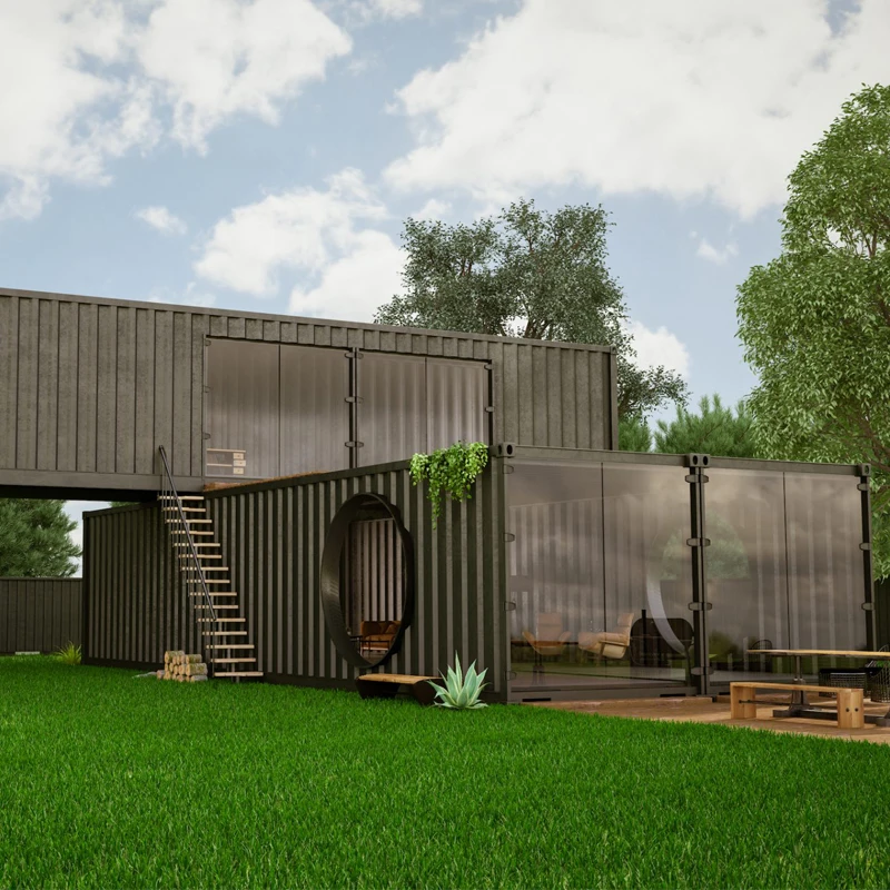 3D Design Prefab Light Steel Framing Modular Prefab Luxury Shipping Container Home Prefabricated House Villas for Sale