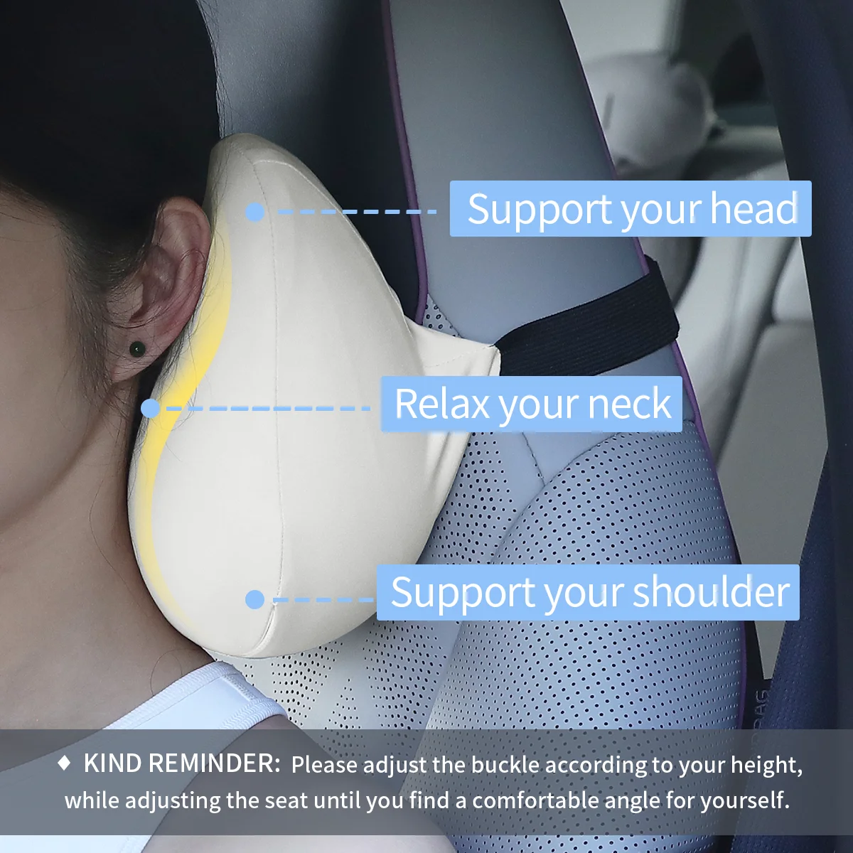 OEM ODM new breathable ergonomic backrest seat headrest sleep cushion ergonomic lumbar support car seat cushion