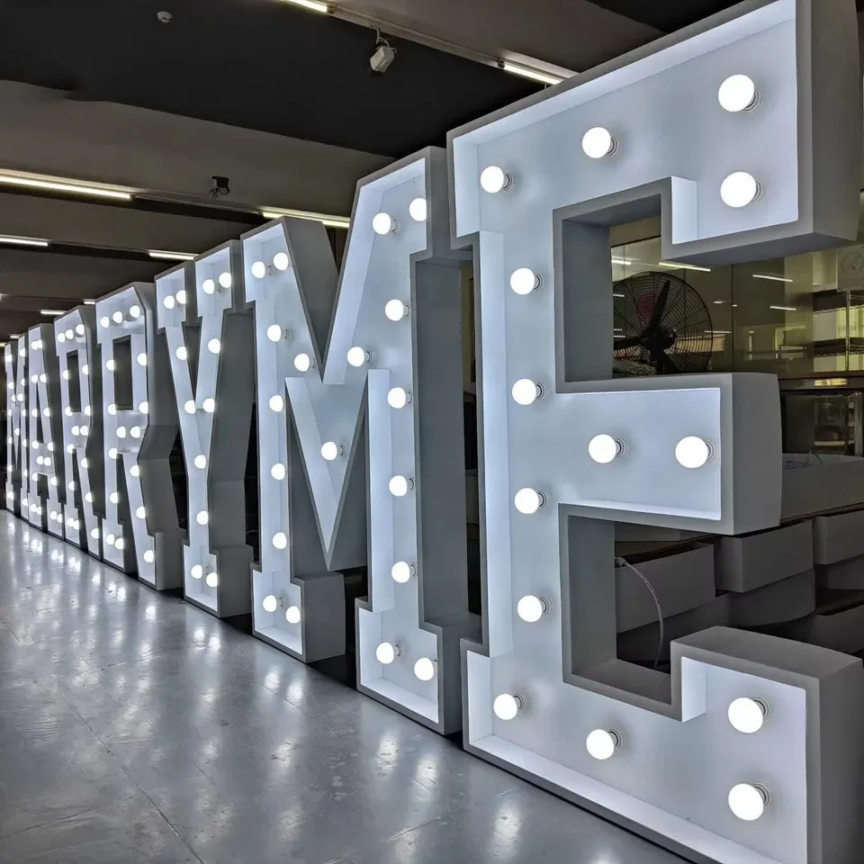Wholesale Stainless steel Lights Marquee Letter 4ft Led Big Numbers Giant Light Up Letters Led Marquee Love Letters