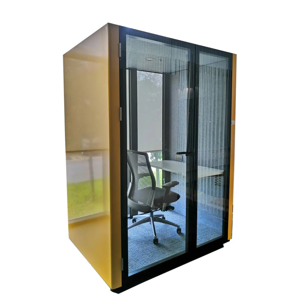 Звукоизоляционная телефонная будка подставка для офисных встреч обеспечения конфиденциальности с полым стеклянным звуком
