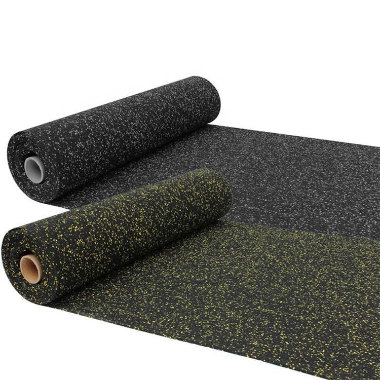 free gym mats 5mm 6mm 8mm Soft Rubber Roll Protective Gym Floor Epdm Flooring Rolls Mat
