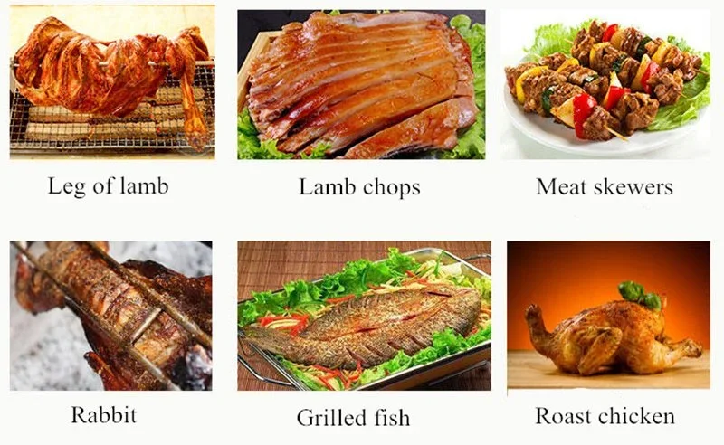 Commercial Stainless Steel BBQ Charcoal Machine Electric Barbecue Grill Gas Heating Barbecue Grill Machine