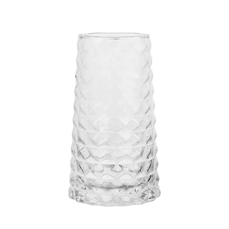 Drinking Glasses Highball Glass Cups, 17 Oz. Basic Cooler Glassware, ideal for Water, Juice, Cocktails, Iced Tea and more
