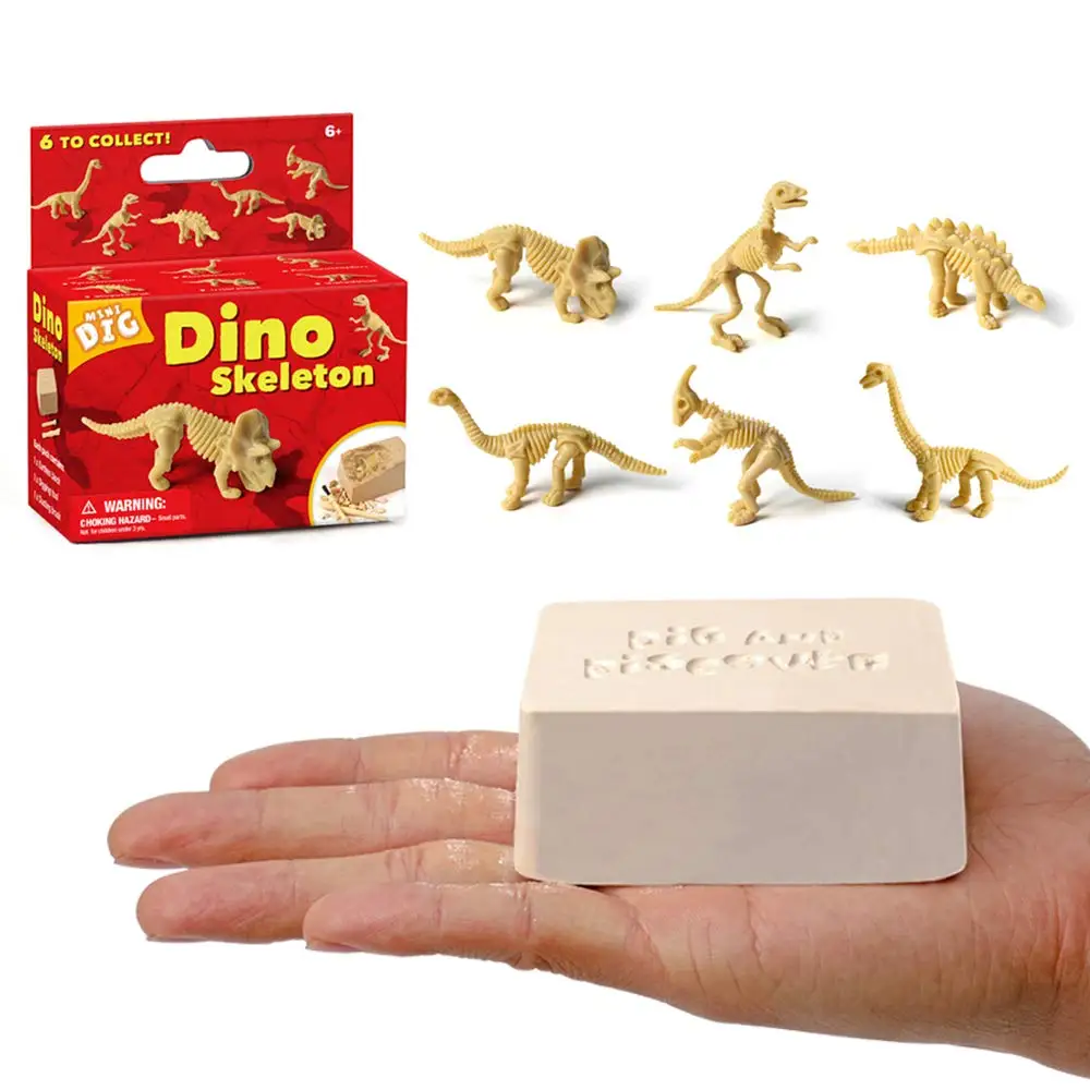Amazon Excavation Dig Kit for Kids Dinosaur Bone Skeleton Toy 6 Styles to Collect