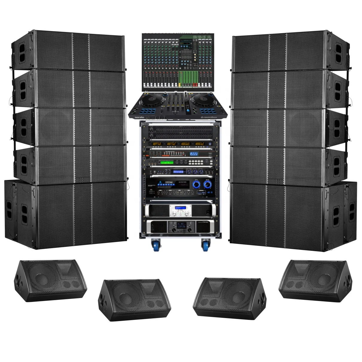 High quality dual 12 inch line array speaker DJ controller suit sound equipment/amplifiers/speaker