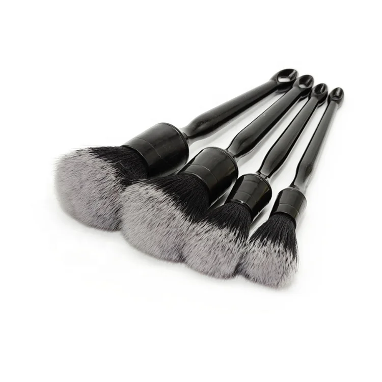New Model 5 pcs soft Cleaning Brush Set With Plastic Handle Detailing Brushes