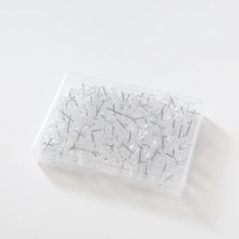 Hot Selling Custom Designer Flower Transparent Push Pins Thumb Nail For Office Student Stationery