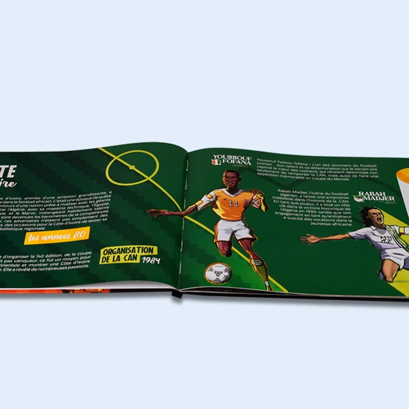 2024 Good Quality Customize Children Educational Hardcover Comic Football Story Books Printing For Kids