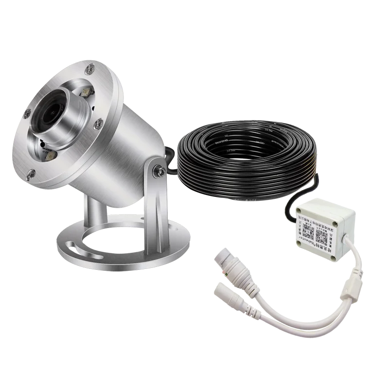 HD 4.0MP Zinc Alloy IP68 5 Meters Underwater IP Camera with Optical Zoom and 6 Adjustable White LED Lights