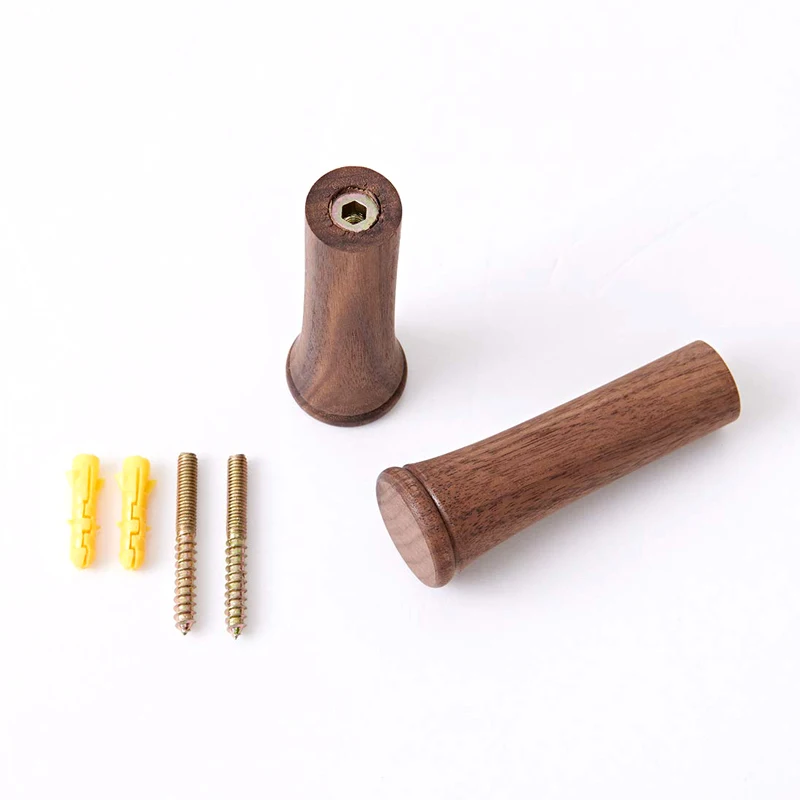 Wholesale factory direct price wood wall hook vintage wooden coat rack hanging hooks with screw