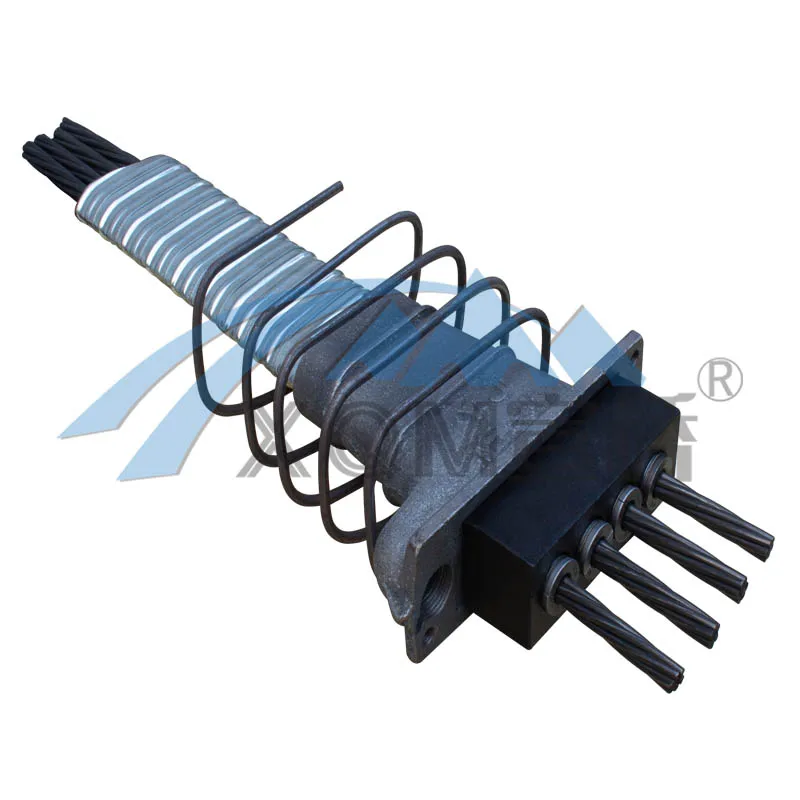 ETA certificate requested PT slab system 4 holes flat prestressed anchorage block and wedges for 12.7mm strand