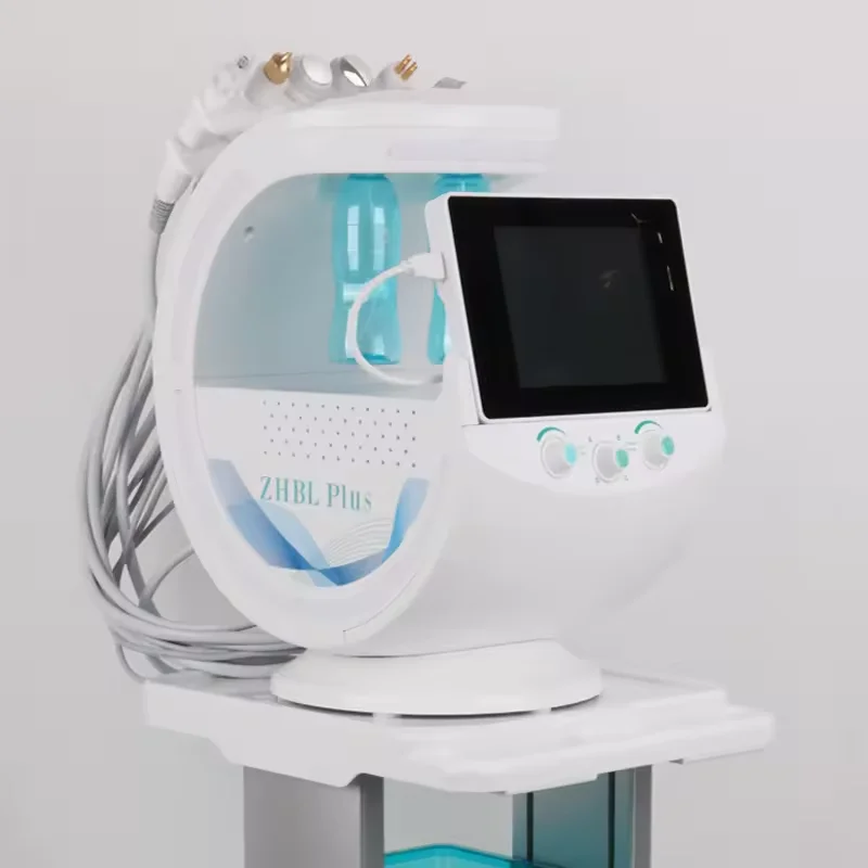6 IN 1 Hydrogen-oxygen Home Hydro Facial System Machine For RF Dermabrasion Skin Rejuvenation Hydrofacials Beauty Device