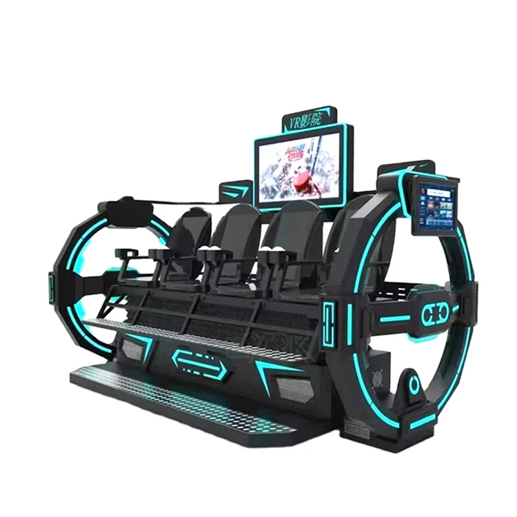 2022 Dreamland Reality Virtual Game Machine 4 Seats 9D VR Roller Coaster Cinema Equipment (1600464716894)