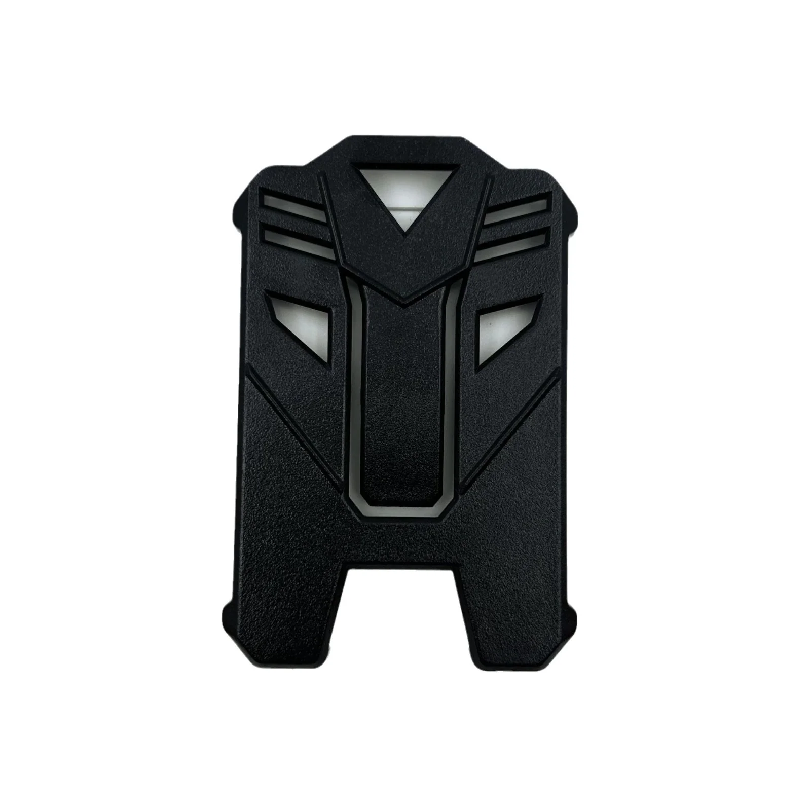 Pullzer office ID card with black PC transparent hard plastic ABS card holder