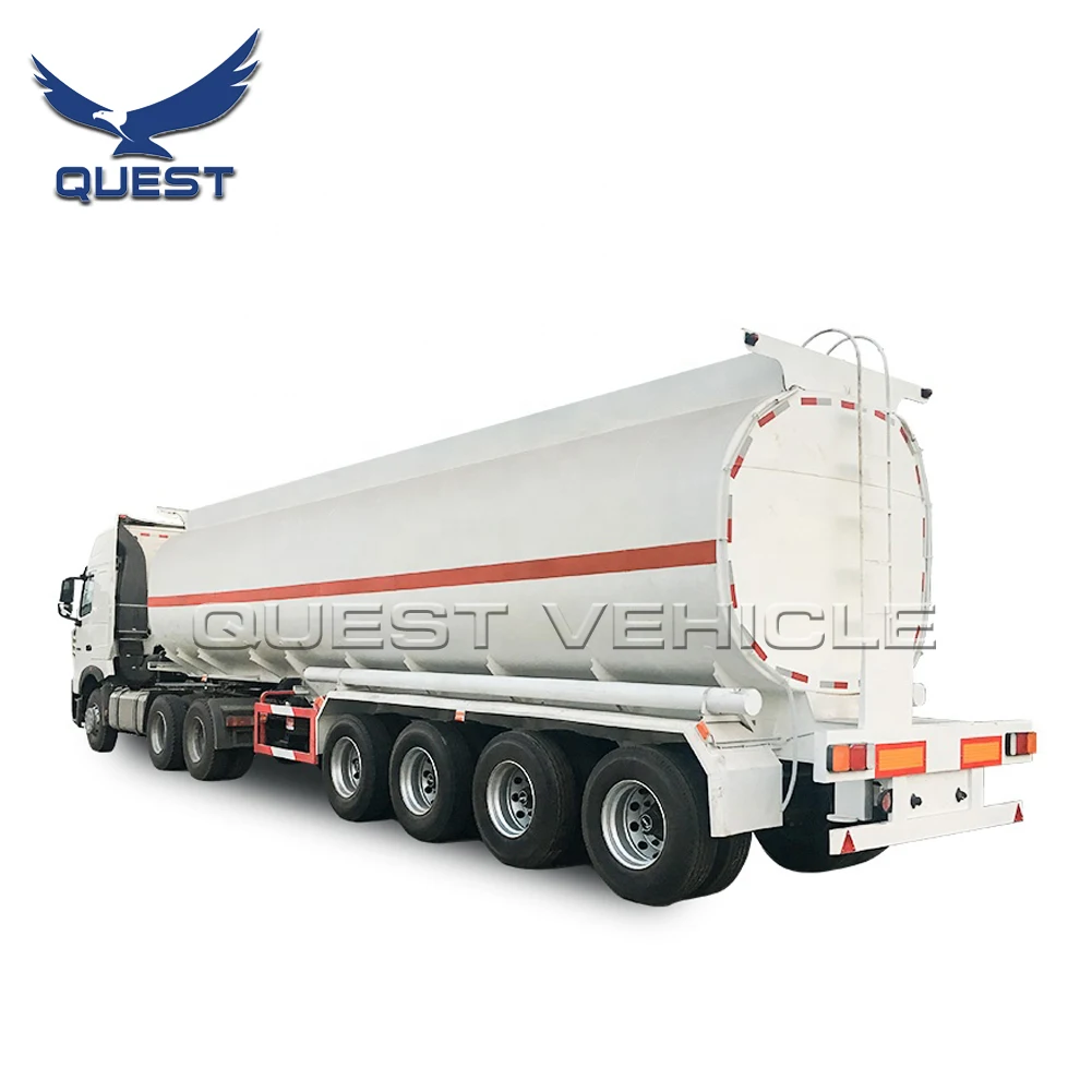 4 axles 45000liters 55000 liters oil gasoline transport tanker Fuel tank semi trailer For Sale