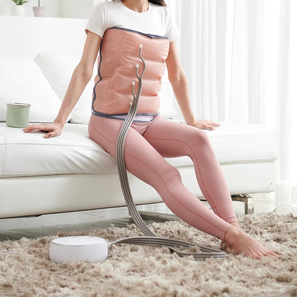 OEM ODM High Quality Full Legs Massage Machine Gray Black Pink Air Compression Leg and Foot Massager for Blood Circulation