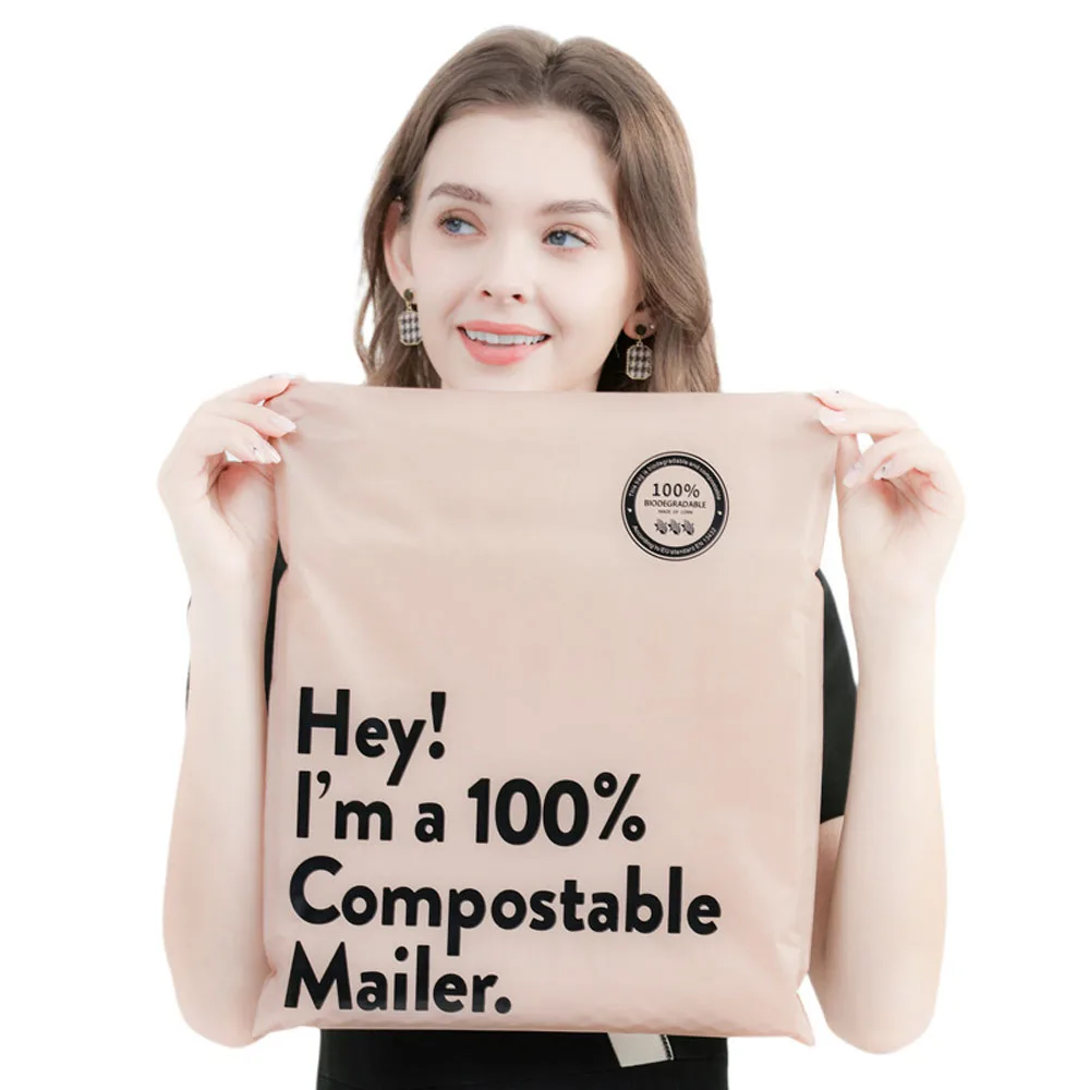Wholesale Custom printed express courier packaging compostable poly mailers padded envelopes shipping bags