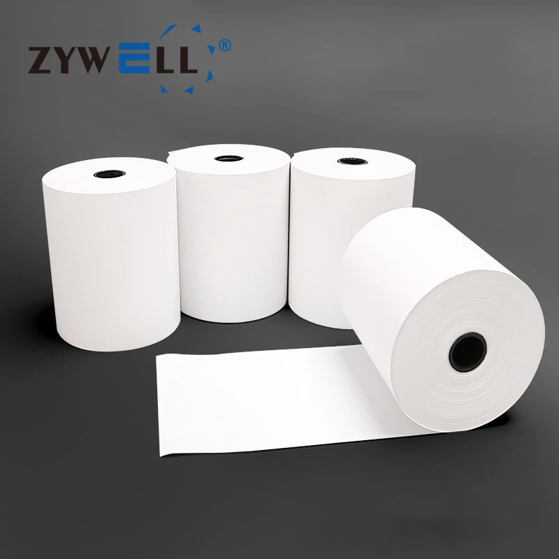 ZYWELL 80x80mm thermal receipt paper rolls 70gsm clear printing inkless bill tickets paper