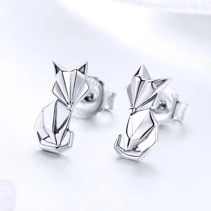 Sterling Silver Animal Earrings Trendy Unisex Earrings Jewelry Wholesale