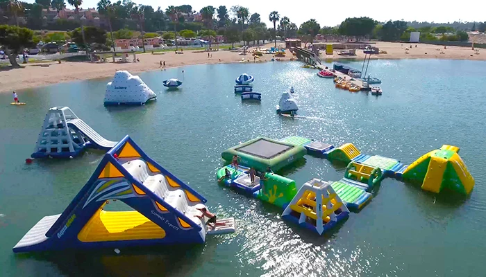 High Quality Commercial Aqua Park Inflatable Floating Water Park Lake Inflatable Water Slides For Sale