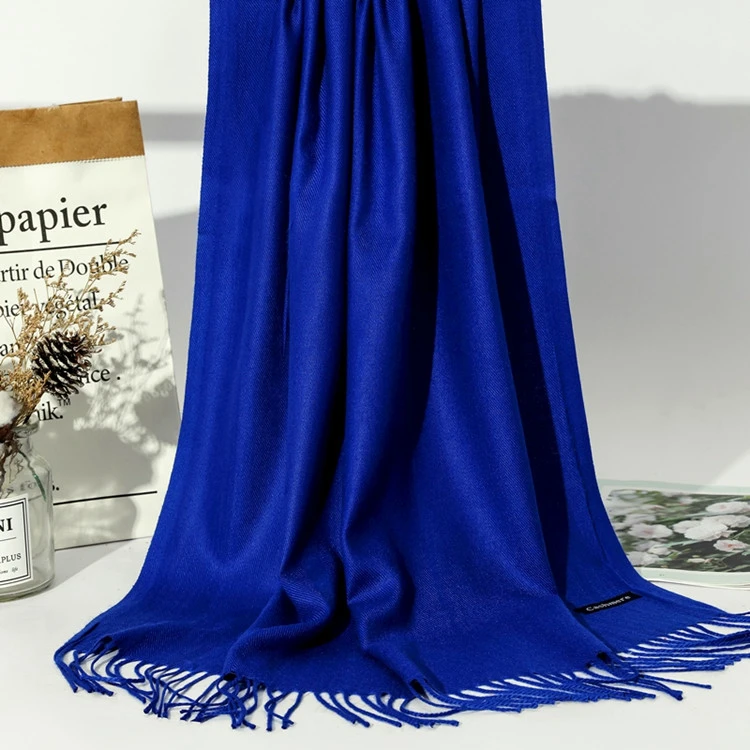 2020 New Soft Cashmere Scarves Women Solid Color Wraps Thin Long Scarf Tassel Casual Lady Winter Female Shawl With Many Colors