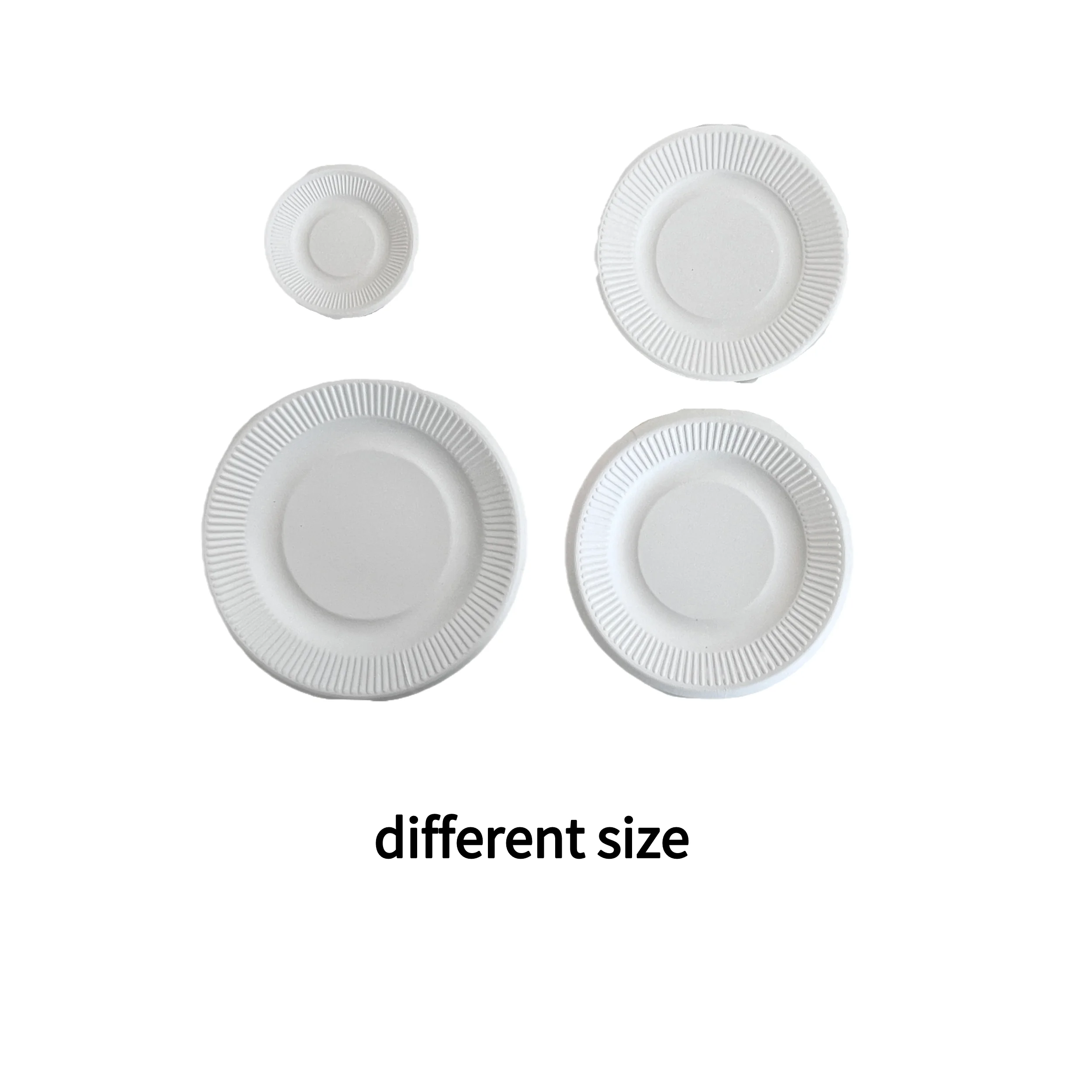 8 Inch Tray Biodegradable Bagasse Plate Biodegradable Food Packaging Paper Tray Disposable Dinnerware