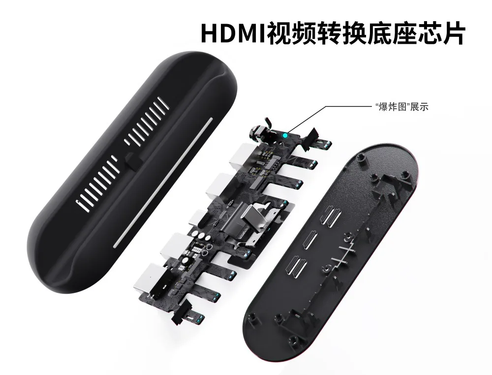 YD13 Portable game console base charging stand TV projection screen HDMI video converter adapter stand for NS Switch