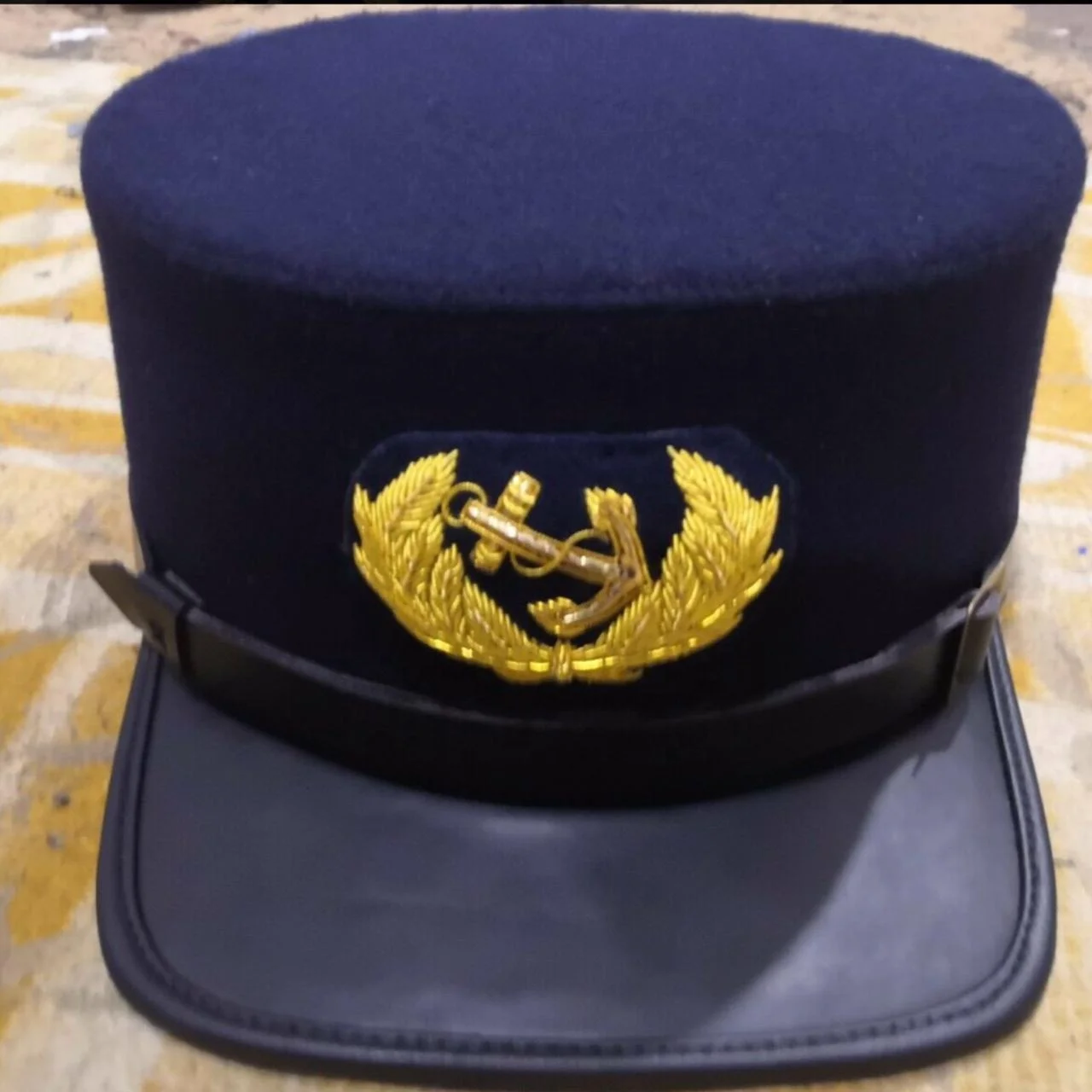 
Civil war us navy officer s visored cap bearing the rank insignia Badge Kepi Military Cap 