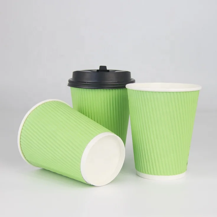 
China factory custom wholesale new style eco friendly ripple hot paper cup 