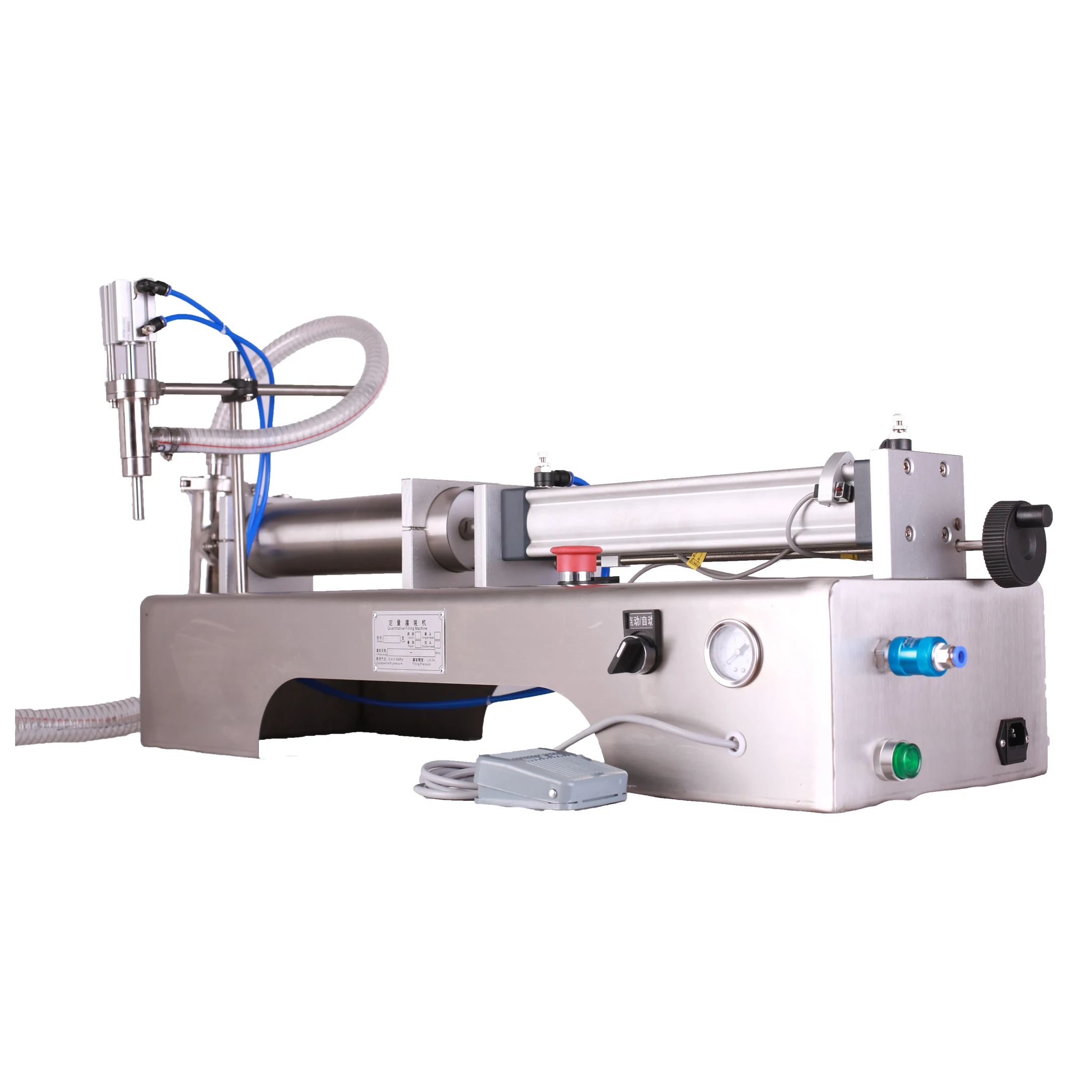 Filling Machines For Alcohol Cosmetic Products Semi Auto Jar Machine With Pedal Liquid Dish Wash Hand Operated 1L Litre