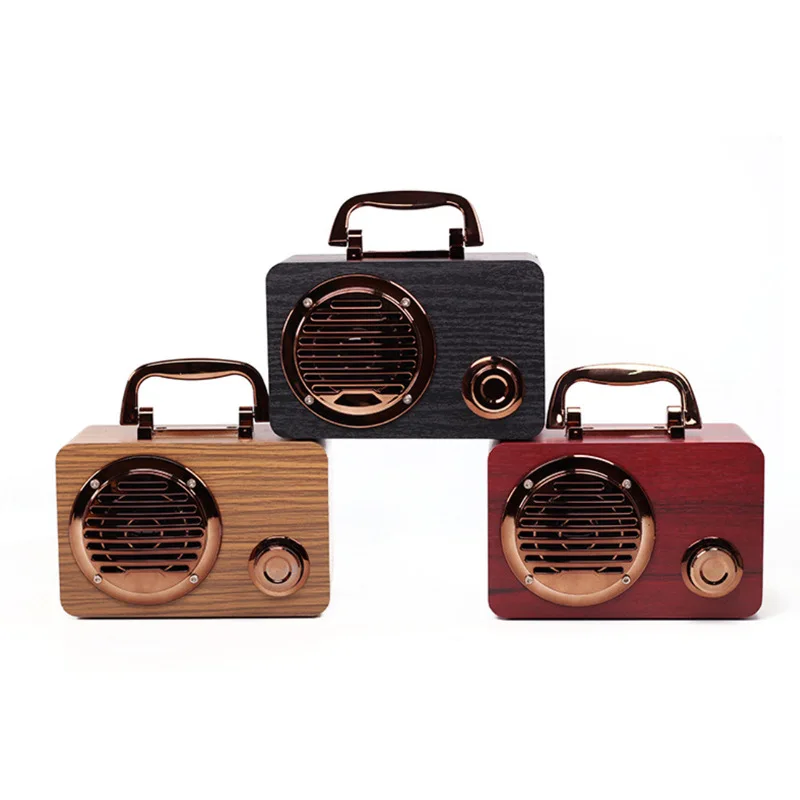 Vintage Manufacturers Portable Retro Wooden BT Speaker