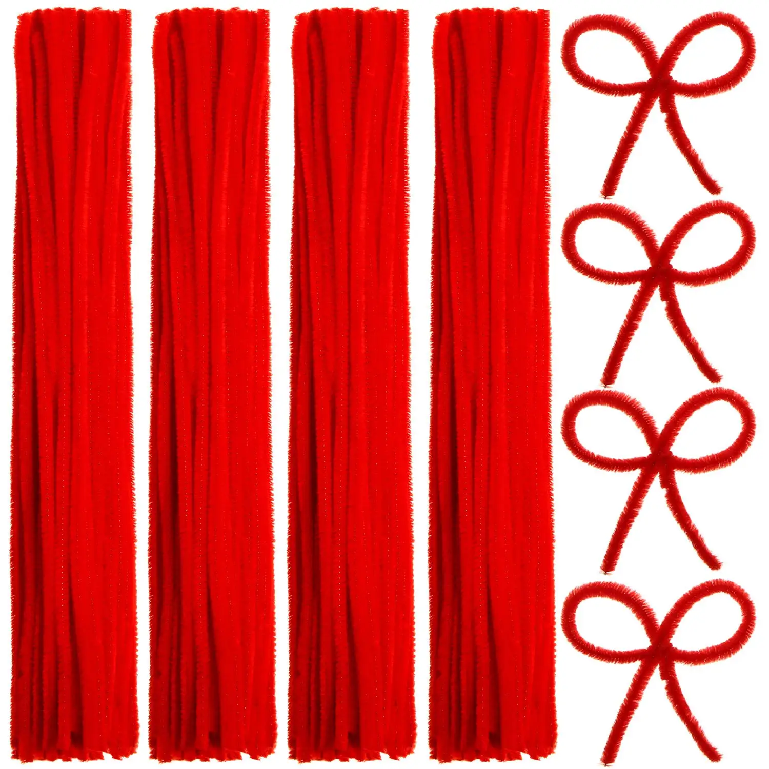 Kids Creative Colorful Diy Plush Chenille Sticks Chenille Stem Pipe Cleaner Stems Educational Toys