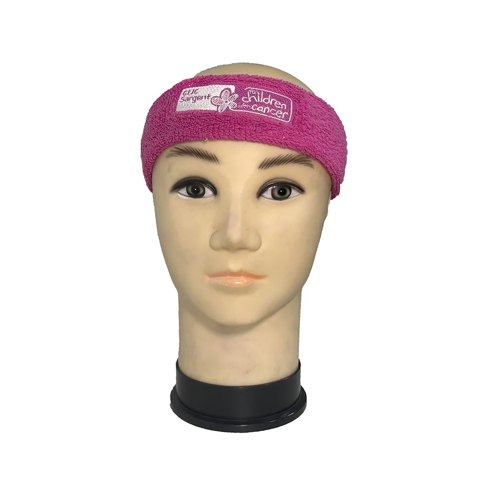 Stylish Basketball Custom Headband Logo Embroidery Logo Head Band Elastic Polyester Custom Headband