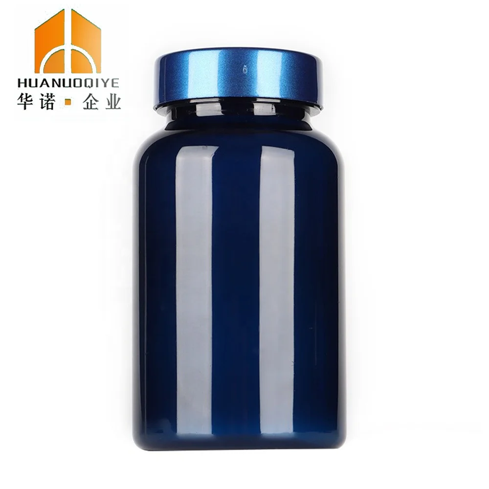 OEM 225ml Yellow Red Pink Pet Health Care Plastic Medicine Capsule Vitamin Bottle with Plastic CRC Cap