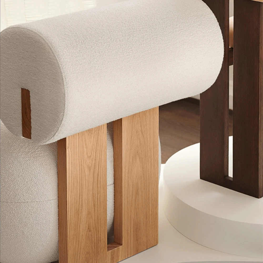 MIDOSO New modern simple high-end solid wood leisure chair living room lazy sofa chair