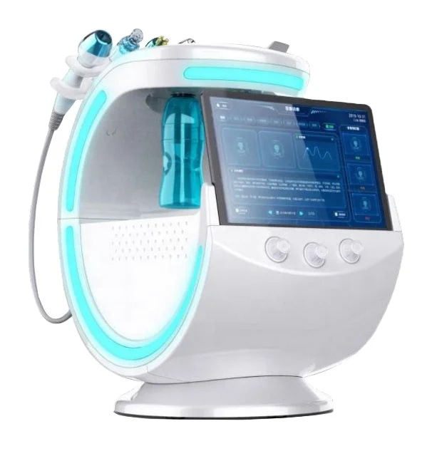 2023 6 in 1 small bubble hydro facial oxygen jet skin analyzer machine