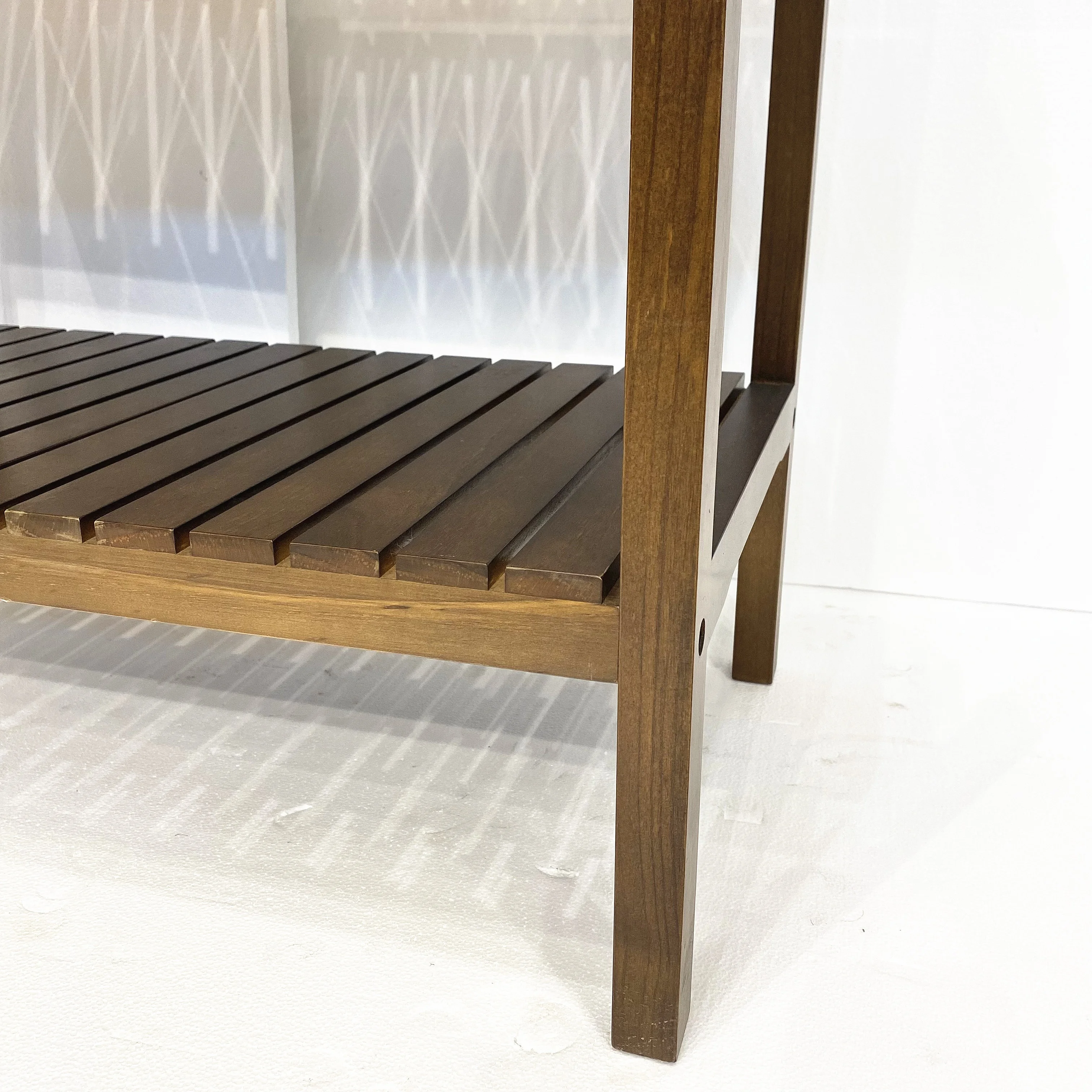 JB Factory Price Chocolate Book Sundries Vertical Four Layer Shelf Broom Display Rack