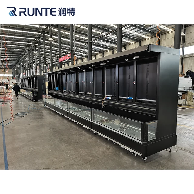 commercial freezer glass door supermarket freezer cabinets refrigerated produce display